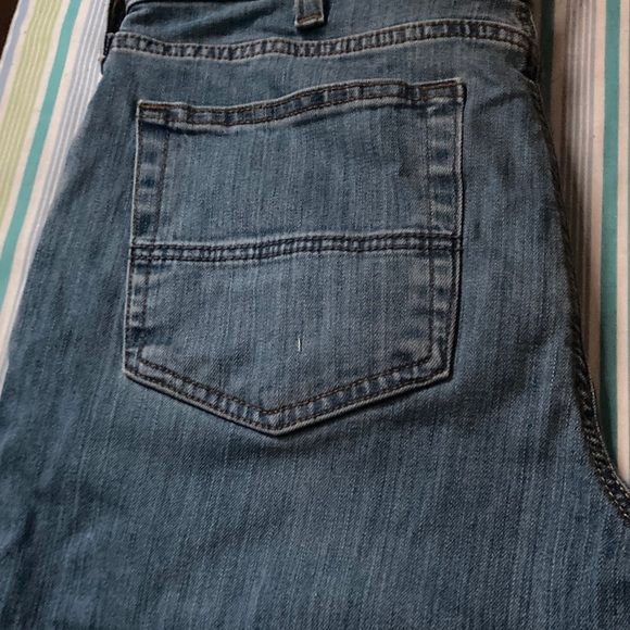 Carhartt Men's Denim Jeans with Logo Patch - Picture 3 of 4